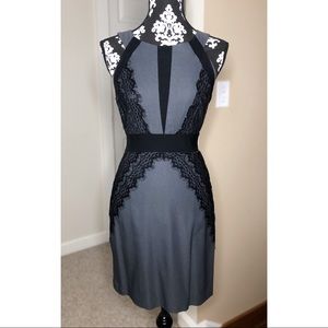 Black & Gray Lace Dress